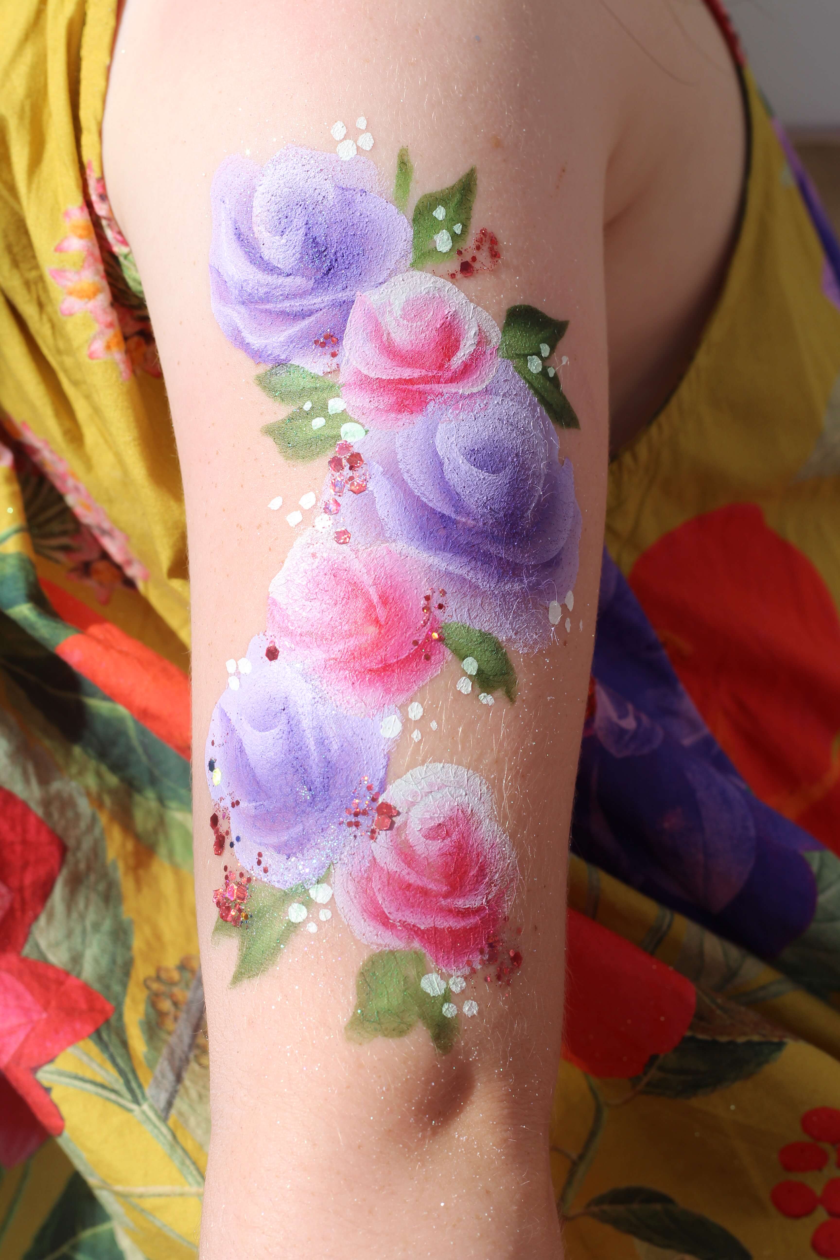 ציור ורדים בוואן סטרוק