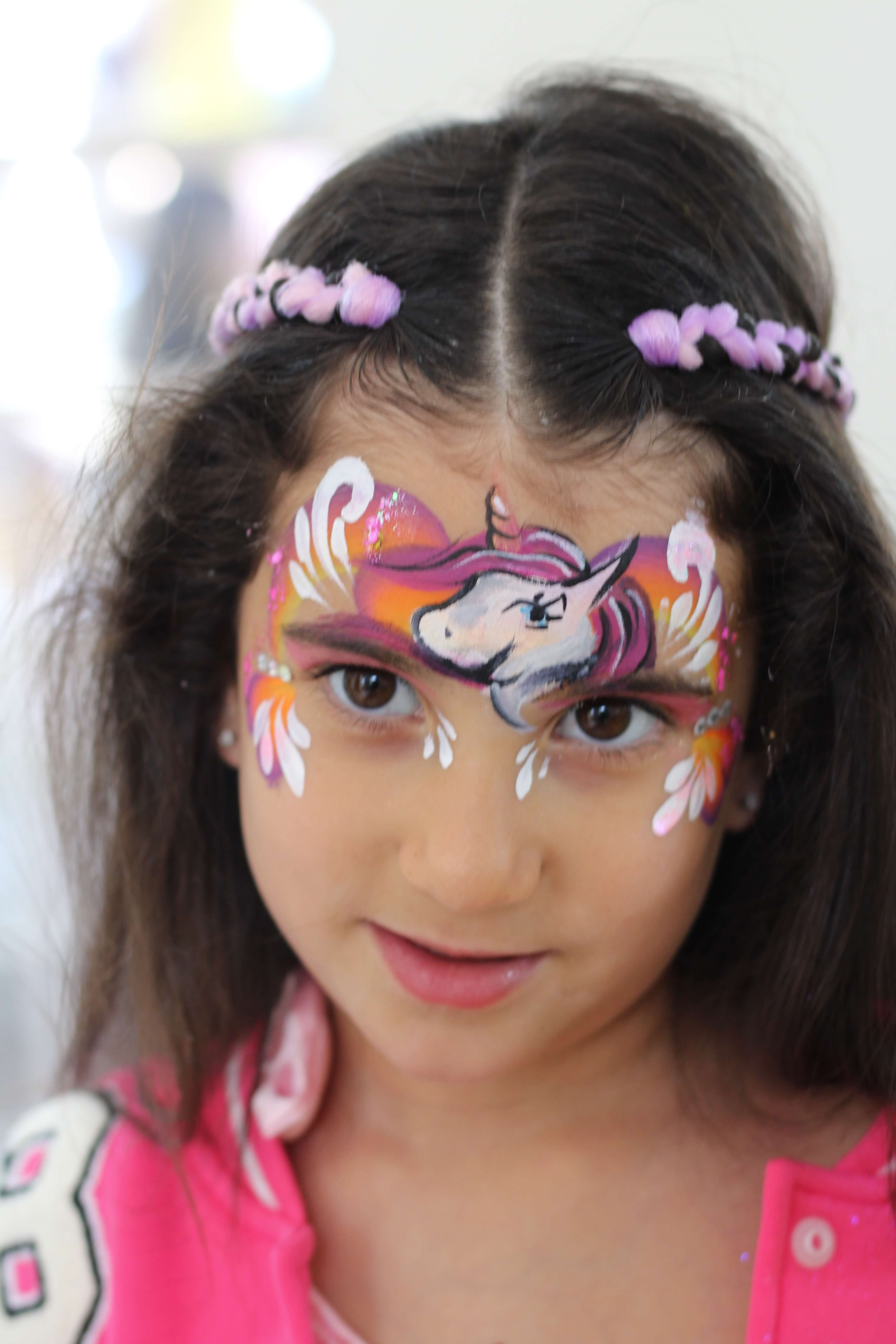 ציור פנים חד קרן